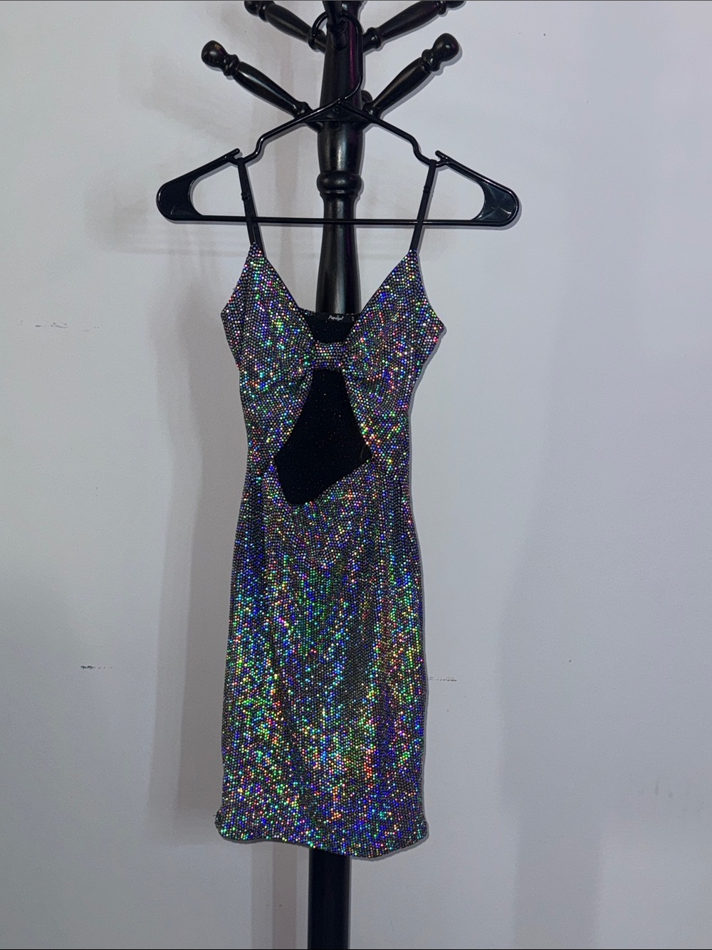Let’s Rave - Holographic Sequin Bodycon Mini Dress